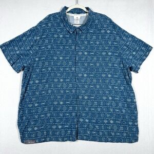 Disney Vacation Club Shirt Mens 4XL DVC Resort Icon Parks Hawaiian Shirt Rayon‎